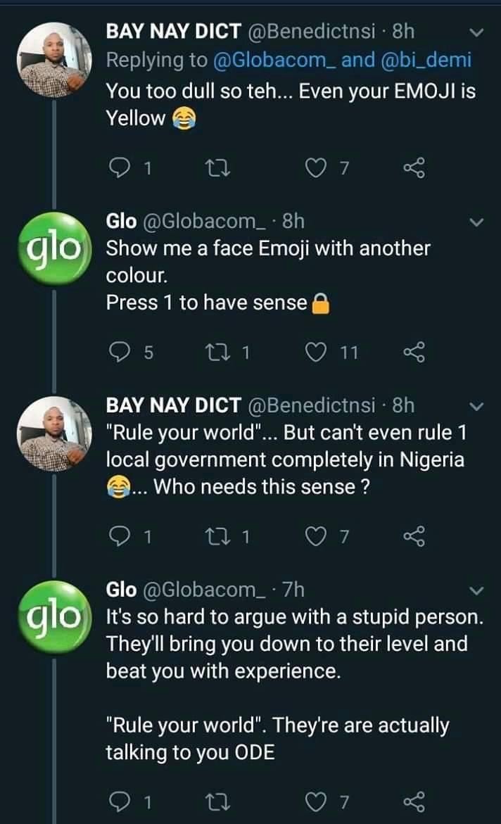 Glo Twitter handler’s savage replies 