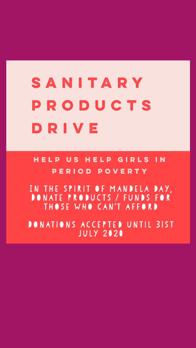 Saiths_'s tweet photo. In spirit of Mandela day , we’re collecting female sanitary products to assist those in communities who can’t afford these basic necessities 🩹 Sharing this post is a contribution of its own ❤️ #PeriodPoverty https://t.co/YuDcrPxbjm