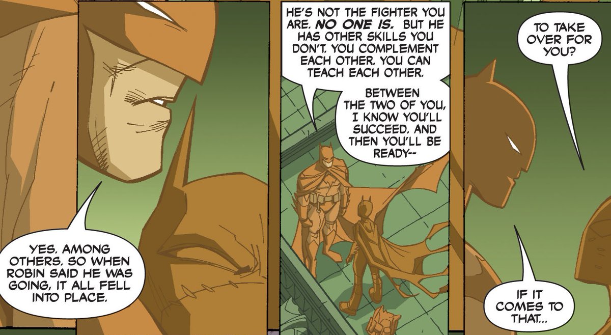 It was also a turning point for both in regards to the other as well. Because of up to this point, the two did team up (as shown), and were friends. But this is when their bond began to tighten and deepen. Though Bruce pushed both out of Gotham I think he knew both needed this.