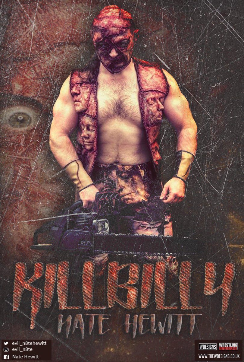 evil_n8tehewitt's tweet photo. Hit up @WDesigns92 for some custom work! 

#evilnate #natehewitt #killbilly #urbanlegend #backwoodsbuzzsaw #iamcropsey #heebiejeebies #appalachianhorrorstory #chainsawgod #killer #slasher #wrongturn #wwe #wwenxt #allelitewrestling #aew #impactwrestling #roh  #graphicdesign https://t.co/i27cEit0rM