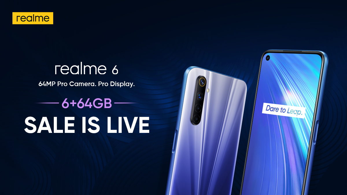 realmeIndia's tweet image. Embark on a Pro experience only with: 
✅  90Hz Ultra Smooth Display
✅  64MP AI Quad Camera
✅  MediaTek Helio G90T Processor

The 64MP #ProCameraProDisplay smartphone, #realme6 now available in a 6+64GB variant on realme.com &amp;amp; @Flipkart.
bit.ly/2WqawWh