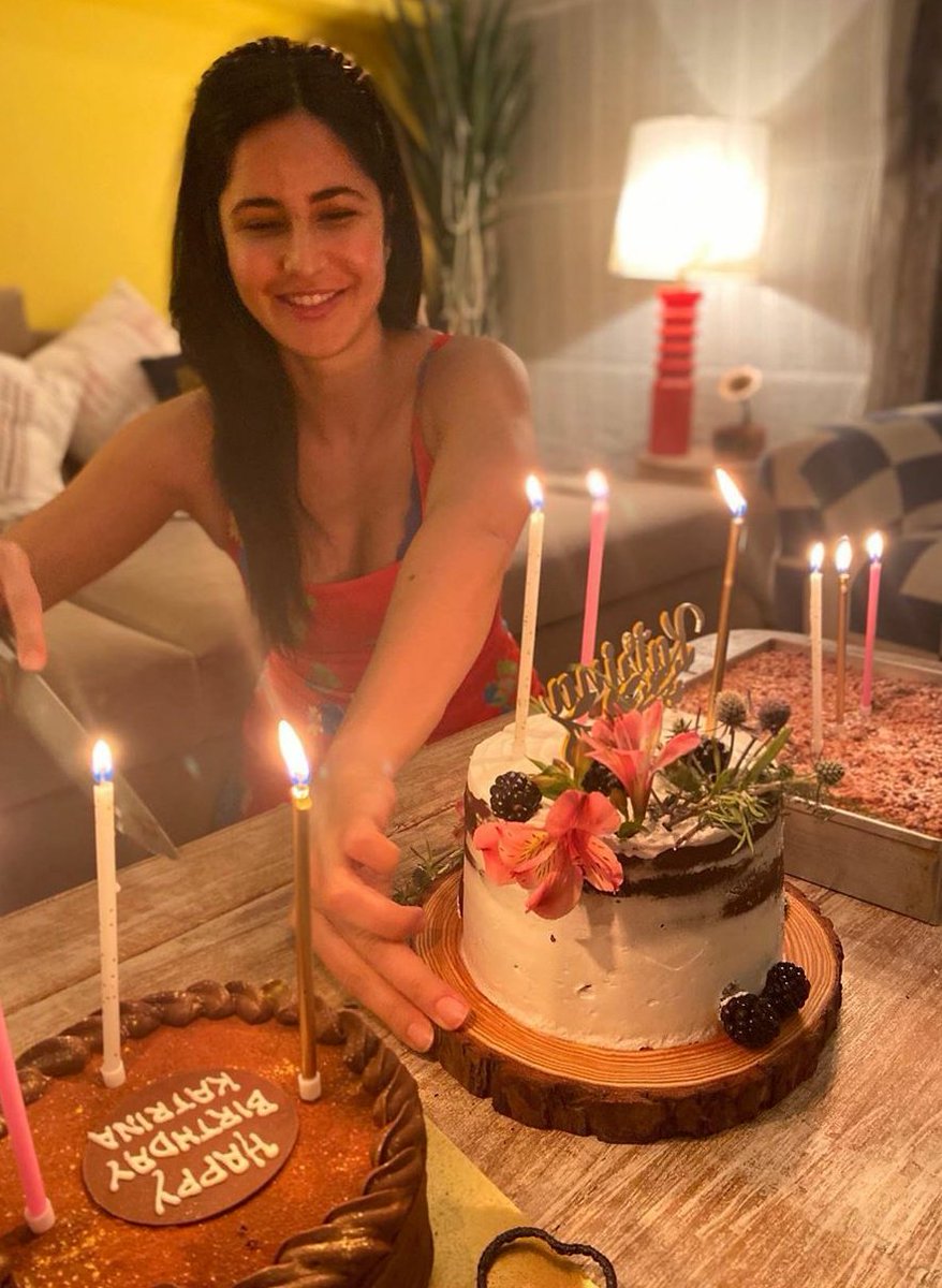 '🎂 + 🏠 = 🧡thank u for all the birthday wishes 🎊 💝' Katrina Kaif on Instagram