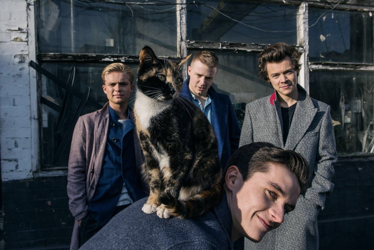 Harry and some cast members of Dunkirk photographed by Lorenzo Agius (2017)