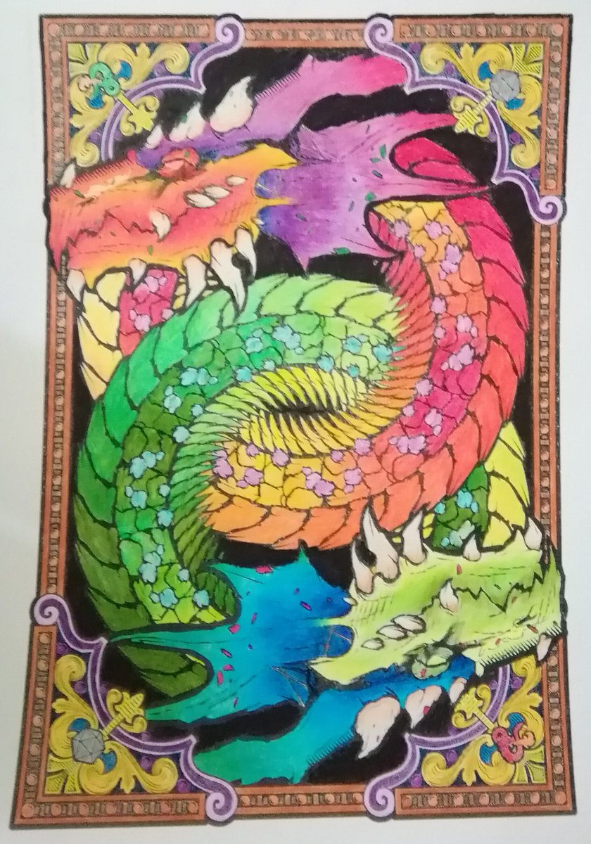 petra_writes's tweet photo. Finally finished my coloring page. #wizardsofthecoast #dungeonsanddragons #StayAtHome https://t.co/ExiNuPJQmX