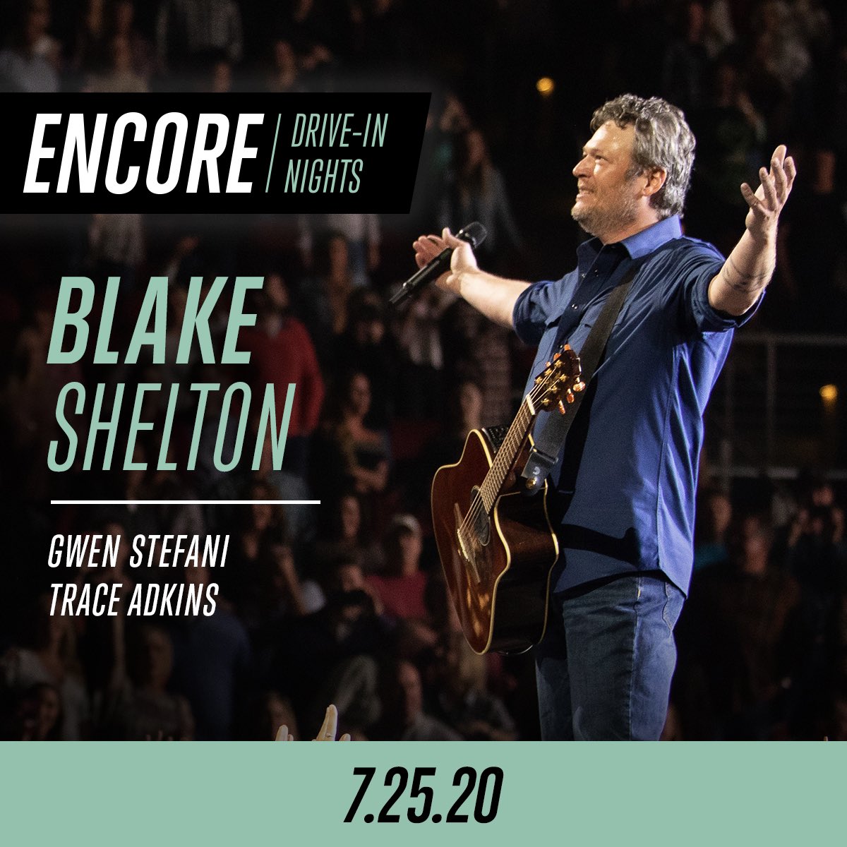 R Entertainment Co (@rentertainmentc) on Twitter photo Make a date! July 25 <a href="/WestWorldAZ/">WestWorld</a> <a href="/blakeshelton/">Blake Shelton</a> & special guests <a href="/gwenstefani/">Gwen Stefani</a> and <a href="/TraceAdkins/">Trace Adkins</a> Tickets here:
universe.com/onsales/blake/… Make a date! July 25 <a href="/WestWorldAZ/">WestWorld</a> <a href="/blakeshelton/">Blake Shelton</a> & special guests <a href="/gwenstefani/">Gwen Stefani</a> and <a href="/TraceAdkins/">Trace Adkins</a> Tickets here:
universe.com/onsales/blake/…