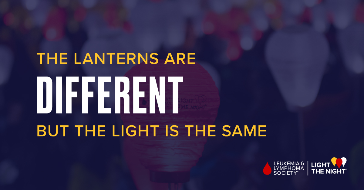 Our lanterns represent our one shared goal - a world without blood #cancer! Which type of lantern do you hold?
Survivor 🤍
Supporter ❤️
Honoring those we've lost 💛