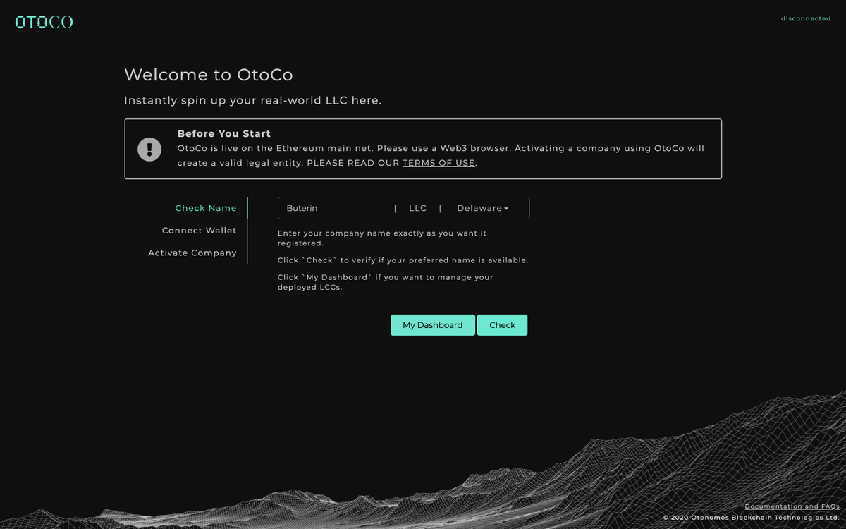 Otonomos's tweet photo. Our OtoCo company assembler just gave birth to the world's 1st real-world Delaware LLC, doiim, born on the #ETHEREUM mainnet. Delivery was instant, free and w/out human intervention. Congrats to @doiim as proud parents whose LLC lives at 0x2215332F23240b7Cb60eFf481DA75ed295cfe4aA https://t.co/jgl3NmiyZy