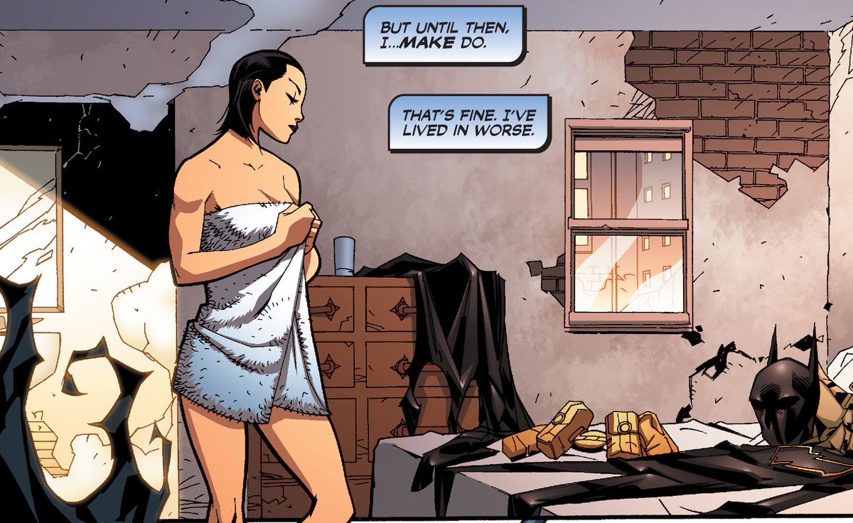 With the story itself, both characters are working on this new status quo. Tim? He's all himself on this. Plans within plans. Pages with pages explaining how he will handle this (but I'm just posting one). Cass? She IS the plan and just needs one page.