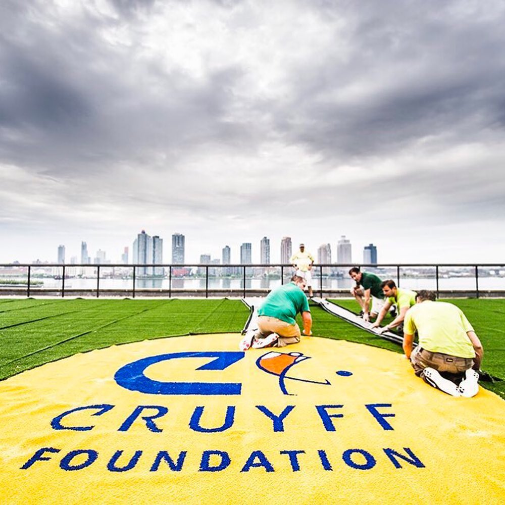 What if the top of your office building was transformed into a temporary turf field?

#TBT to when some of our team did exactly that atop the <a href="/UN/">United Nations</a> headquarters in New York.