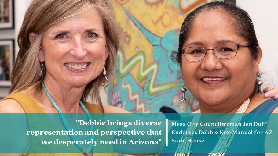 Two women coming together in 2018 showed us what we were made of. We didn't give up and we continue to apply our values to serve the greater community. Thank you @JenDuff4Mesa for your leadership and endsorsement. Once more, 'We got this!' #yeegodebbie #srpmic #tempe #mesa