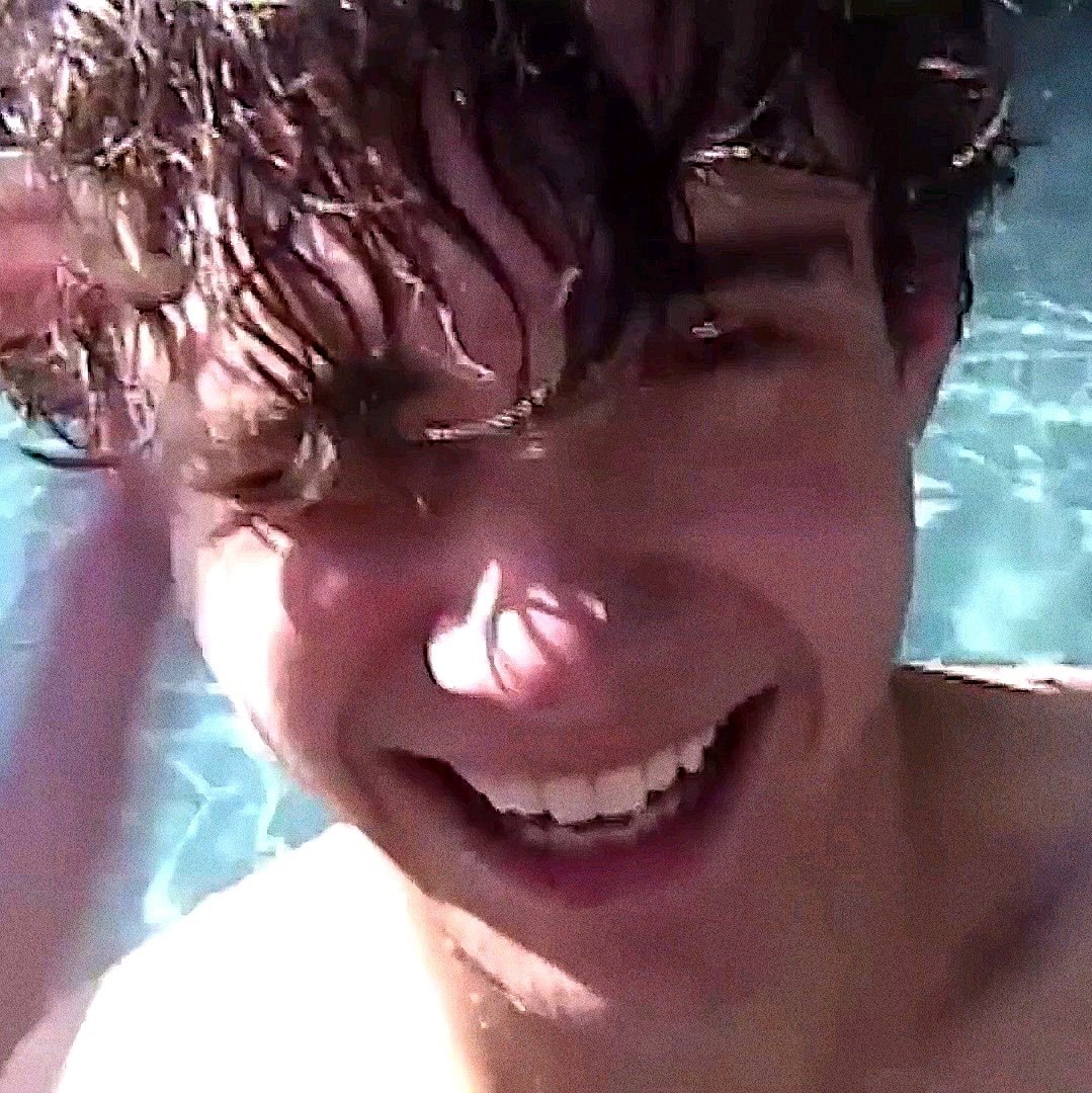 this one pushed me in the pool, but it’s okay cause he’s kinda cute.