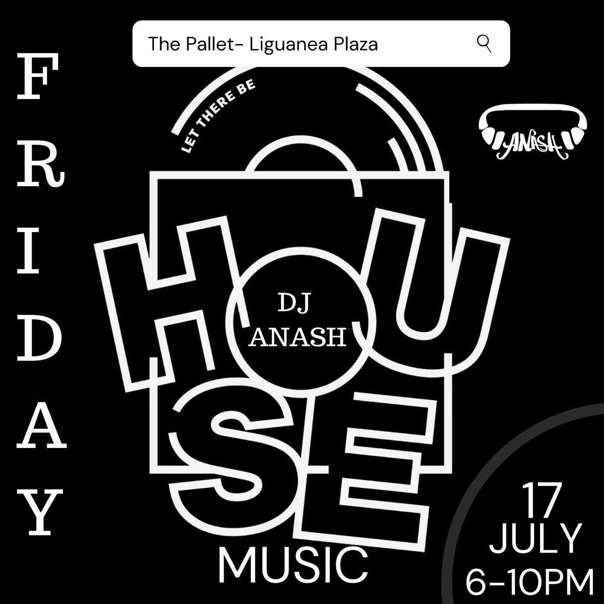 House music fridays tomorrow July 17 at The Pallet in Liguanea , Kingston 🇯🇲 🎶🎶. Come vibe with your favorite Dj 🎶🤪😎 from 6pm- 10pm⚡️.