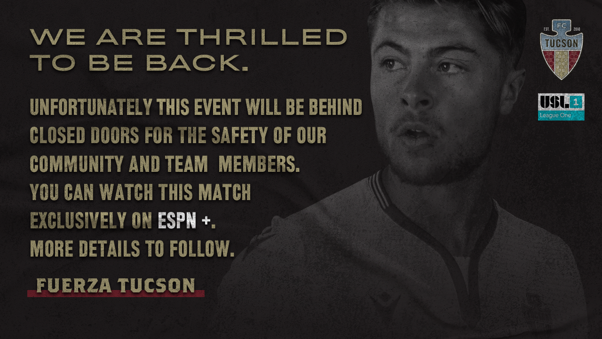 FCTucson's tweet photo. Our first games of the 2020 @USLLeagueOne season have been confirmed!! ππ
Season Opener July 25th at @FTLauderdaleCF
Home Opener August 8th v @Union_Omaha
BRING ON 2020 #WeReady #FuerzaTucson #TopoftheTable2020 https://t.co/xwtuv0Br5N