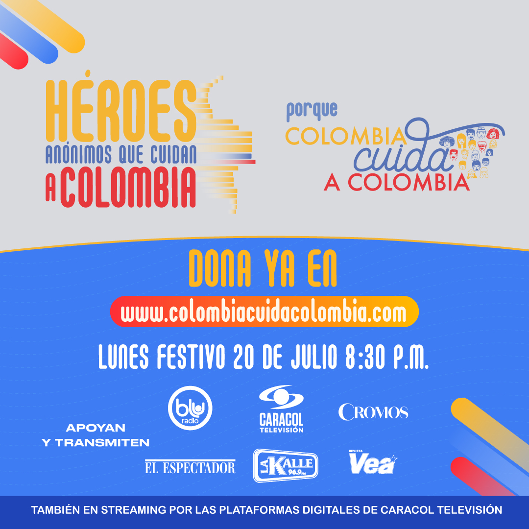BluRadioCo's tweet image. ¡Ha llegado el momento de que los colombianos se conviertan en héroes! 

Se acerca una nueva versión de #ColombiaCuidaColombia, la oportunidad para ayudar a los más afectados por la pandemia del COVID-19. 

Aquí puede donar bit.ly/2SaUw7B