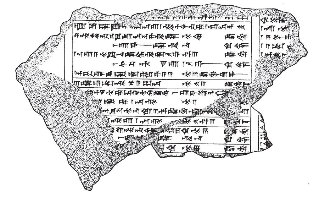 The closest I was bound to get was something like a list of kings, which are some of the oldest forms of writing we have. Something like the Babylonian Dynastic Chronicle (circa 730 BCE).