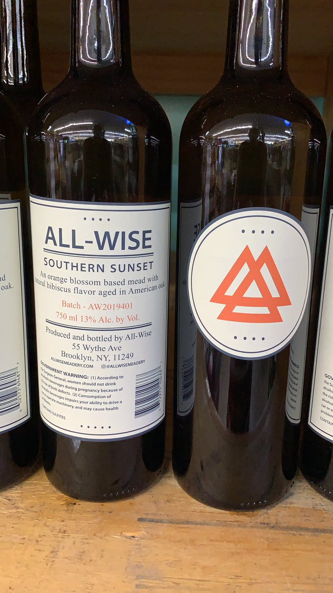 All -wise southern sunset orange 🍊 blossoms mead with hibiscus 🌺 aged in American oak is now in stock at d&amp;q <a href="/allwisemeadery/">All-Wise Meadery</a>