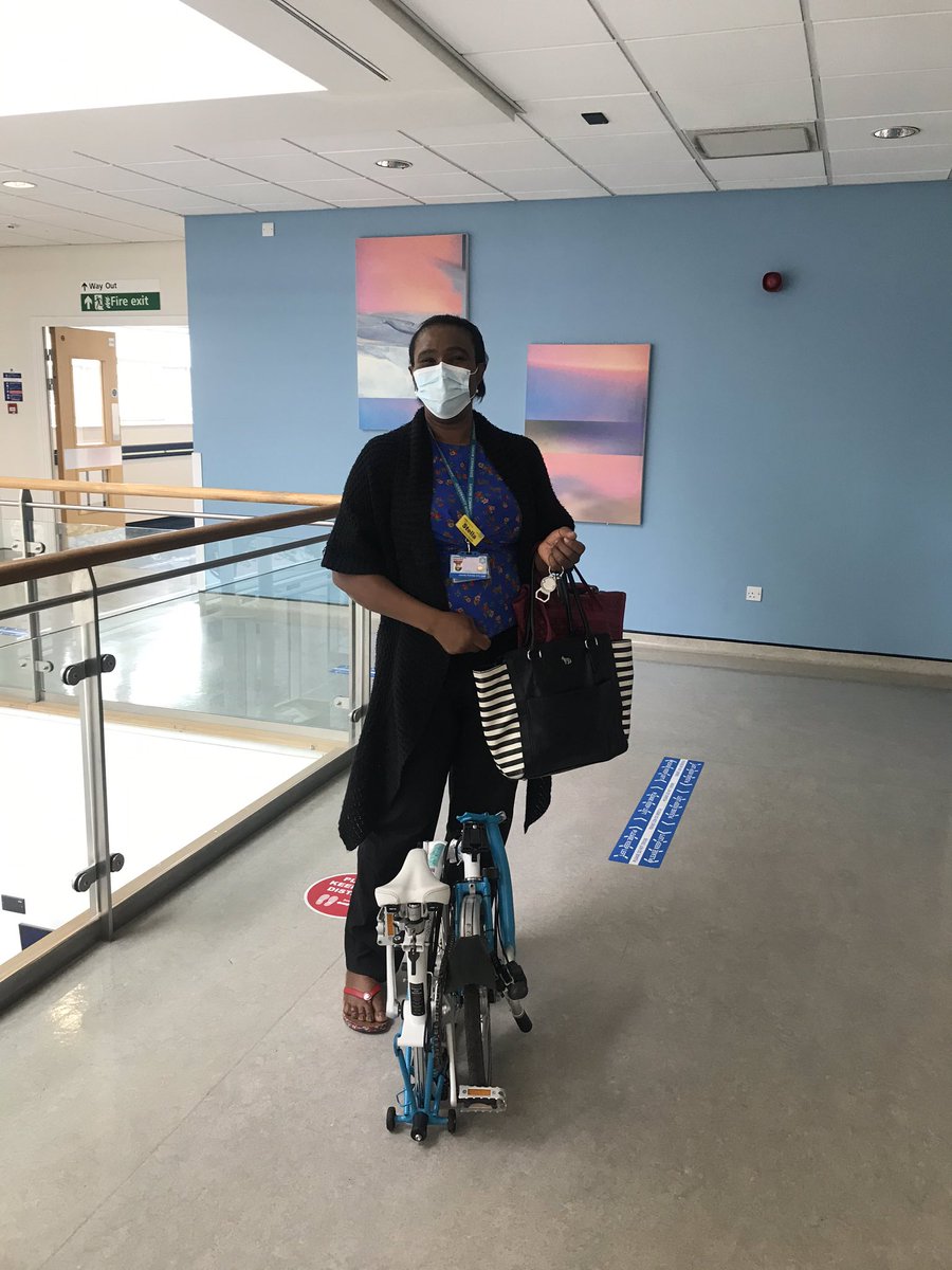 CatrionaRowland's tweet photo. The @NUHmaternity @Gsep_ @ShonaSolly got a few @Wheels4Heroes @BromptonHire bikes 🚲 yesterday #WheelsForHeroes @nuh_19 @NewhamHospital https://t.co/glNmPO0wKw