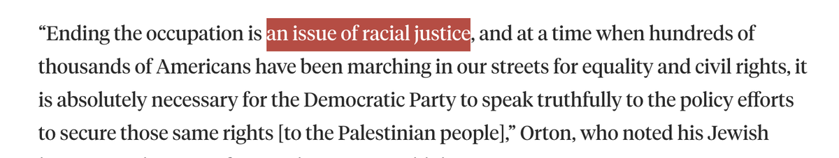 I draw your attention to a little-noticed but very important statement made by Bernie adviser  @joshorton to the DNC platform committee:  https://jewishinsider.com/2020/07/dnc-advances-the-2020-platform-including-a-pro-israel-plank-by-unanimous-consent/