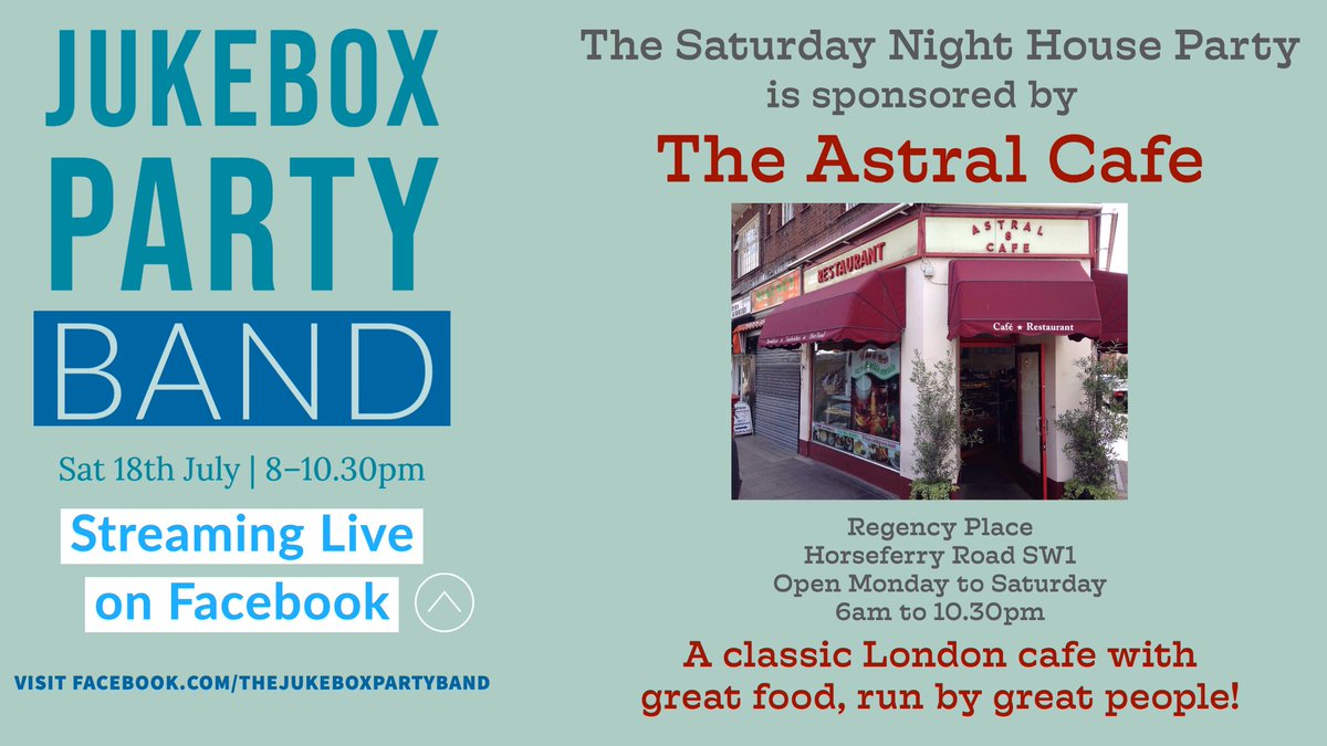 JukeboxPartyBnd's tweet photo. Join the party this Saturday night with the Jukebox Party Band playing live on Facebook. Classic songs and hits! 
Follow us at https://t.co/d10sk7E5z9 https://t.co/HUKlWiqkGp