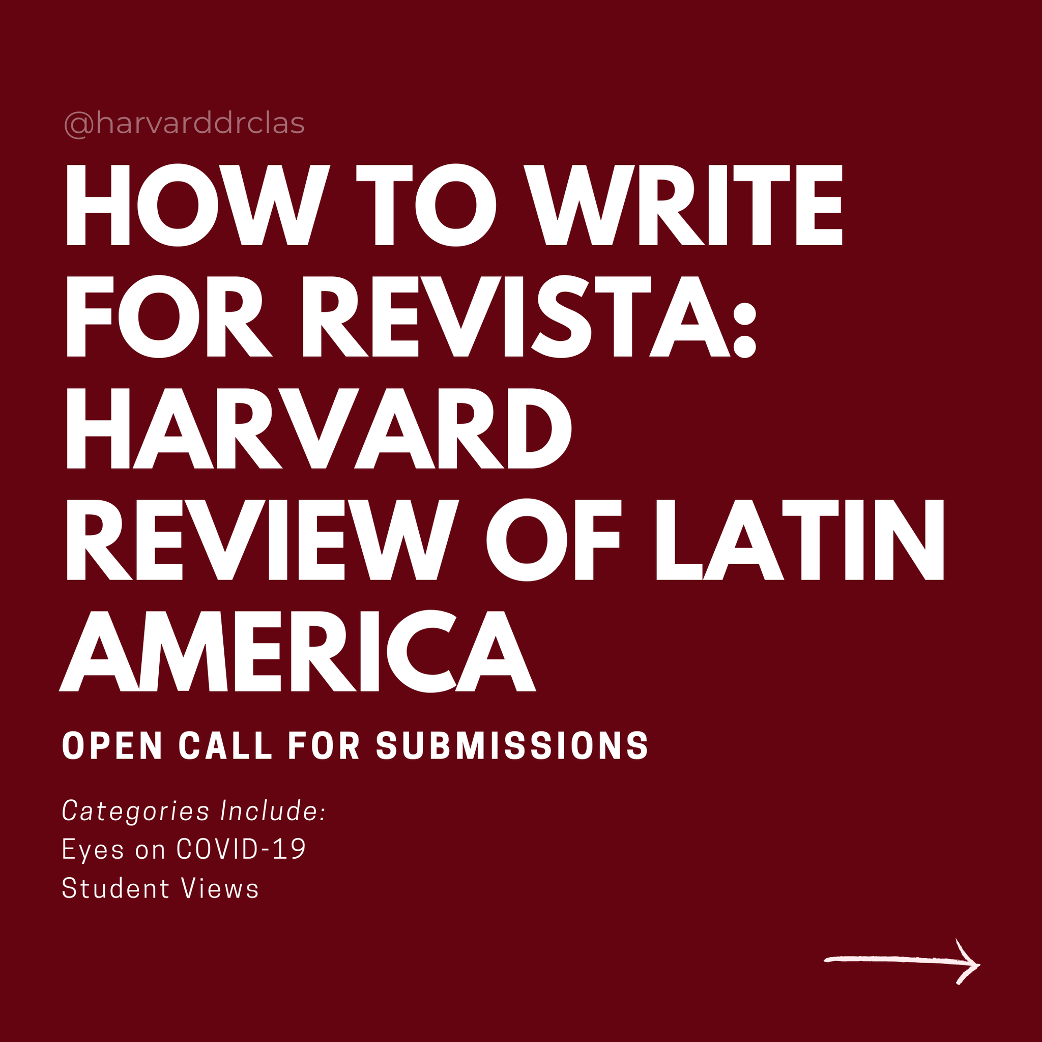 DRCLAS @ Harvard on Twitter: "We want to hear from YOU! Submit an