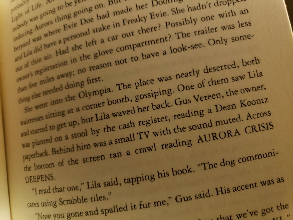 GOSA_Colleen's tweet photo. @StephenKing I see what you did there adding in @deankoontz to your novel. I actually laughed out loud. I enjoy both of your books.
#archnemesis #horrorcomedy #read #literacy https://t.co/2rx7uL3zuk