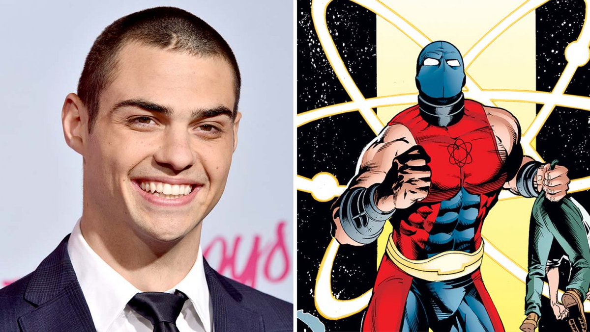 Atom Smasher's coming to the big screen 💥 <a href="/noahcent/">Noah</a> joins <a href="/TheRock/">Dwayne Johnson</a> in BLACK ADAM — visit <a href="/HeatVisionBlog/">Heat Vision</a> for more: bit.ly/2CIWTte