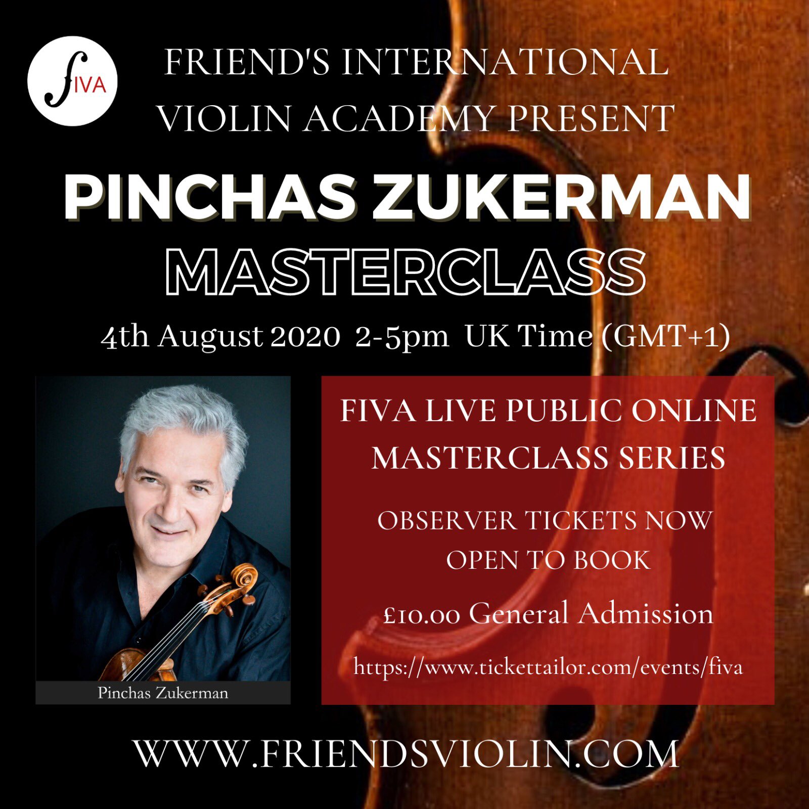 Happy Birthday to the one and only Pinchas Zukerman! Can t wait to e-meet you on our course! 