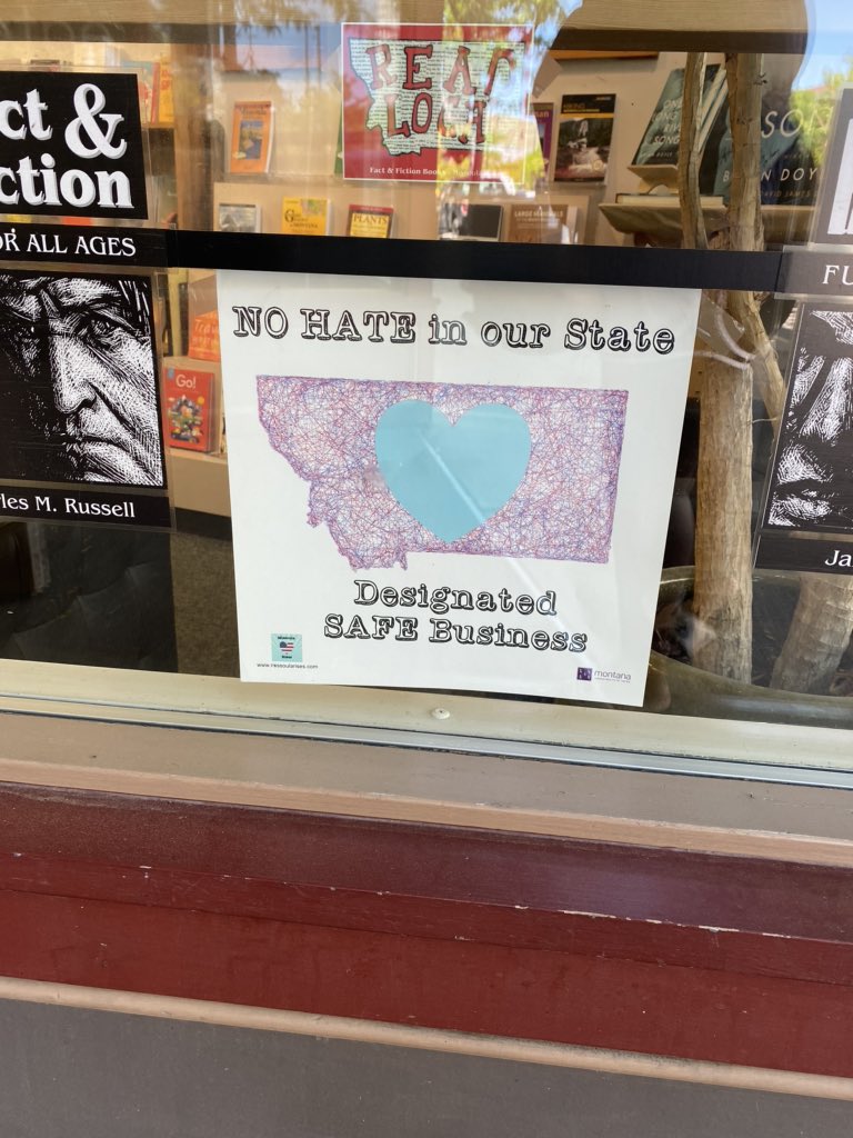 Montana. 4th largest state but 3rd least populated. Stopped in the city of Missoula for 1.5 hours. Saw ZERO black people but I saw Black lives matter signs in almost every store window. “We’re a small liberal USA city in the middle of a shitstorm”-Barista at local coffee shop.