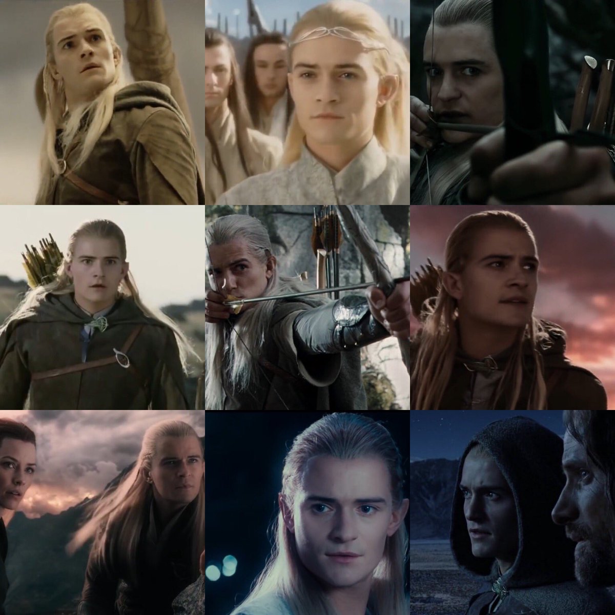 Prince of Mirkwood and Loyal member of the fellowship, Legolas.