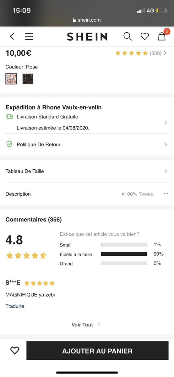 Anissa_and's tweet photo. J’étais trql sur Shein à la recherche des -85% quand tout à coup https://t.co/l2gKOZA6Xb