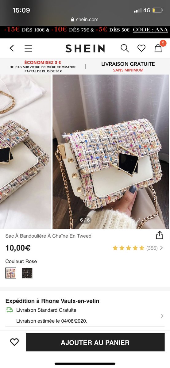 Anissa_and's tweet photo. J’étais trql sur Shein à la recherche des -85% quand tout à coup https://t.co/l2gKOZA6Xb