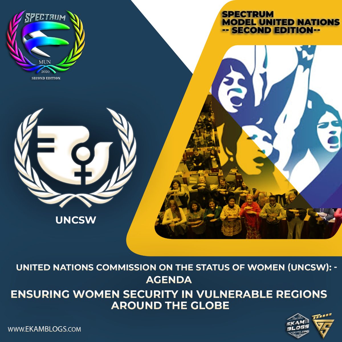 MunSpectrum's tweet image. Releasing the agendas for Spectrum Online Mun 2.0 
1. United Nations General Assembly
2. United Nation Commission On The Status Of Women
3. United Human Right Council
4. All India Political Parties Meet