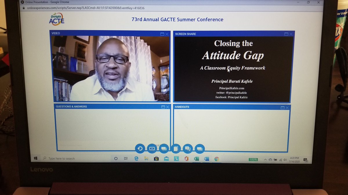 Ending a wonderful conference with <a href="/PrincipalKafele/">Principal Kafele</a> #ctaedelivers <a href="/GACTE/">Georgia ACTE</a>
