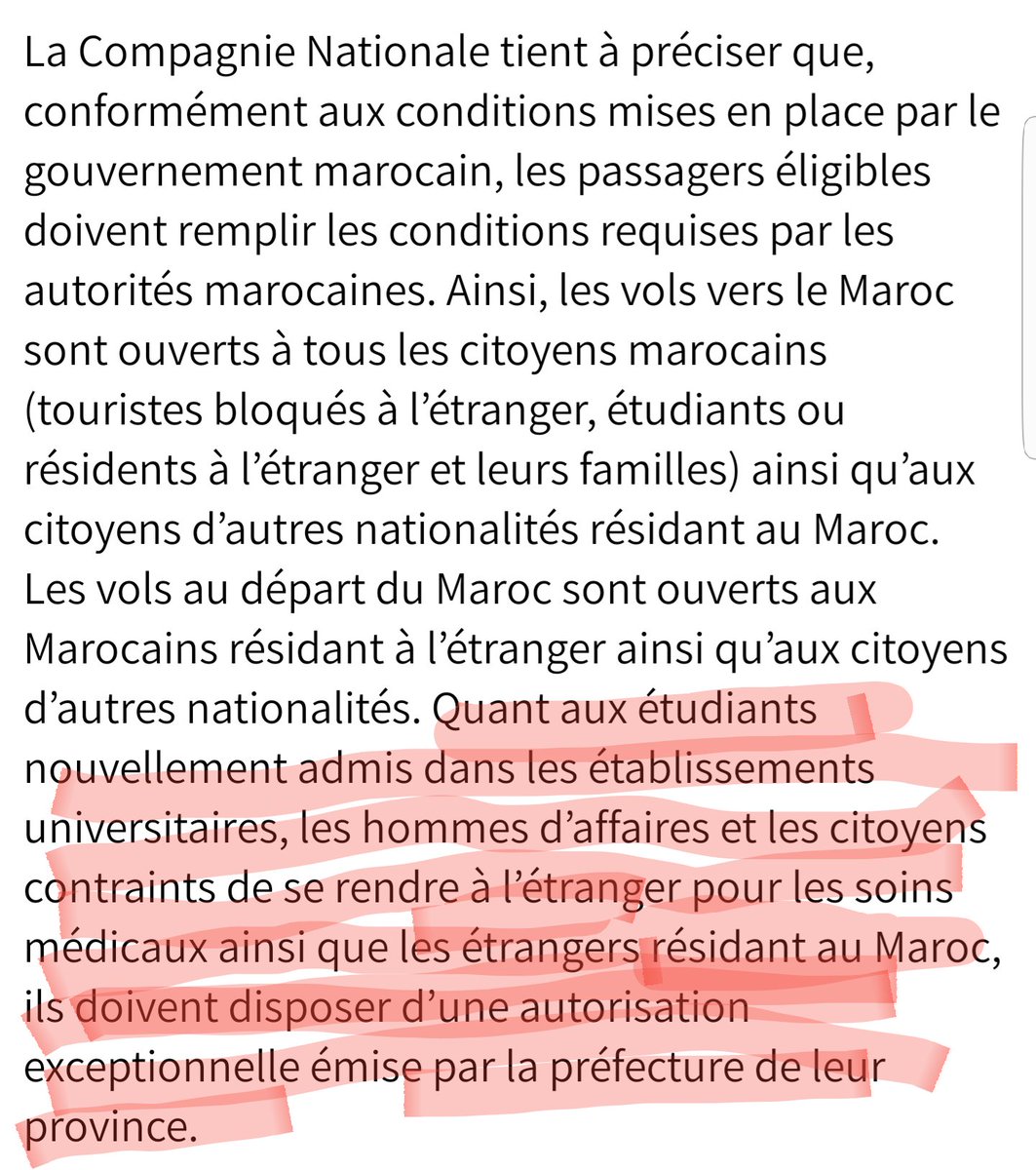 الأشخاص لي عندهم الفيزا وخاصهم يسافروا خارج المغرب من أجل الدراسة أو العمل أو التطبيب لابد ياخذوا ترخيص استثنائي من الولاية أو العمالة لي تابعين ليها.
#المغرب