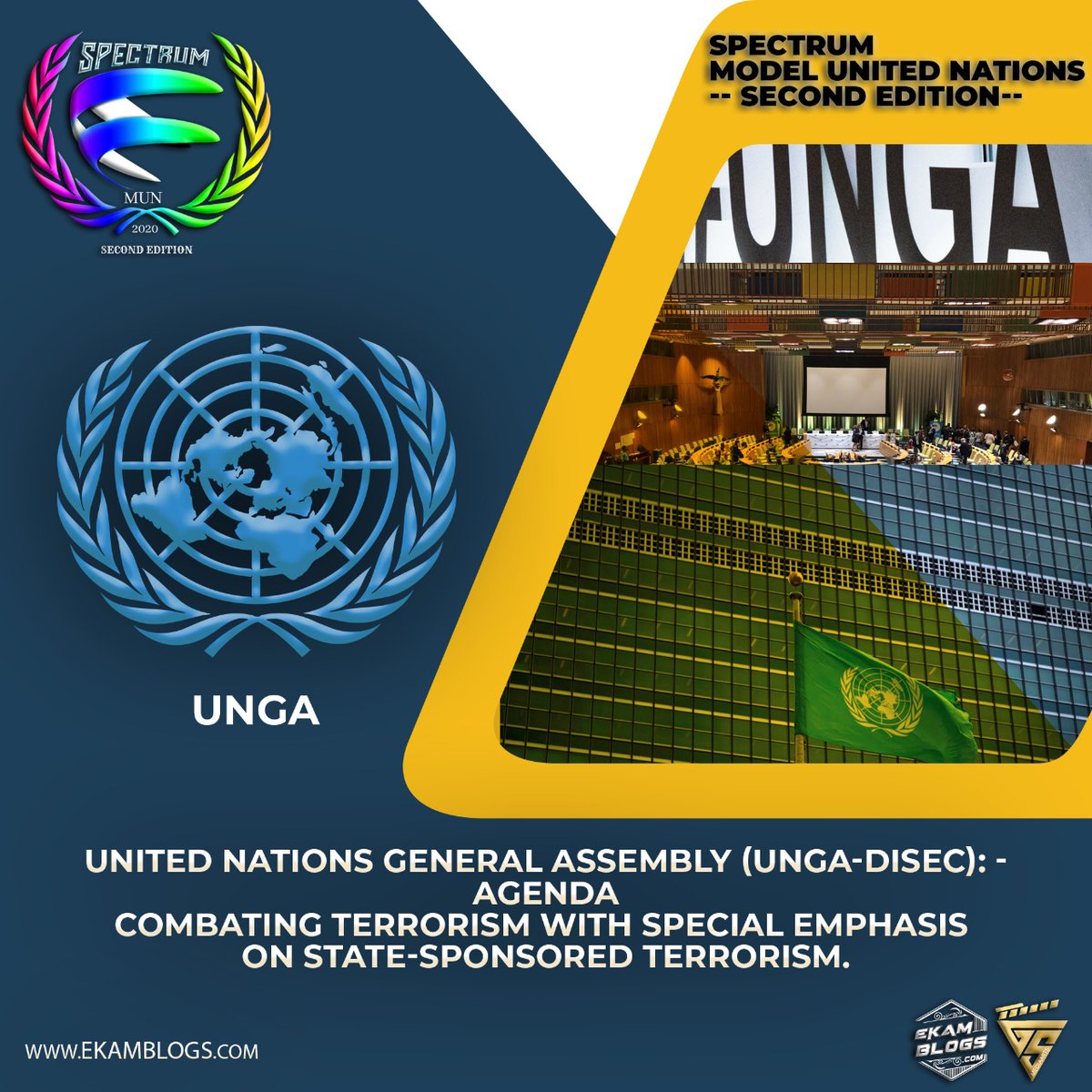 MunSpectrum's tweet image. Releasing the agendas for Spectrum Online Mun 2.0 
1. United Nations General Assembly
2. United Nation Commission On The Status Of Women
3. United Human Right Council
4. All India Political Parties Meet