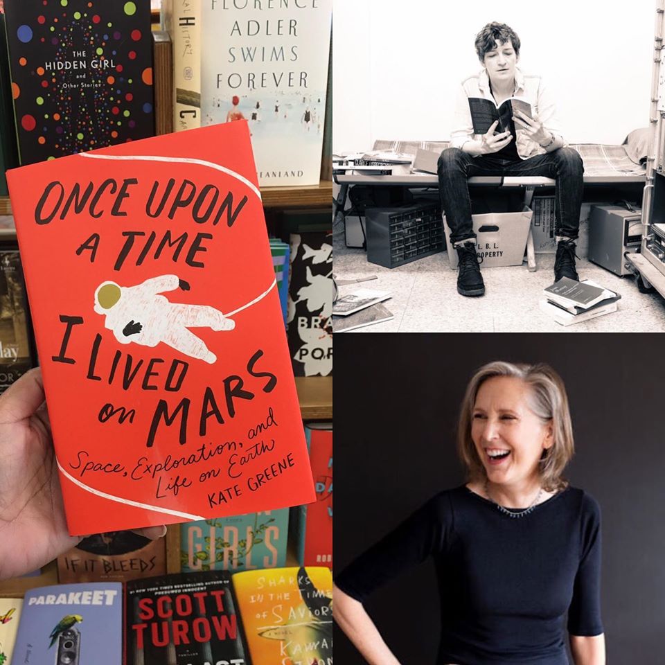 GreenAppleBooks's tweet photo. “This Tues 7/21 at 5 Pacific I’ll be talking with Kate Greene about living in a Mars simulator, and the fine essays she wrote while in there.” - @mary_roach 
Virtual Event Info
https://t.co/Fy4p2r8S0h https://t.co/79tDlAMfxT