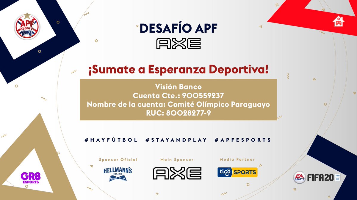 APFeSports's tweet photo. Solo nos queda decirte ¡gracias! Este #DesafíoAPFAxe 🏆 fue un llamado a vivir de forma diferente el fútbol y a la vez de ser solidarios. 🙌🏼

¡Formá parte de esta jornada final! ⚽️ https://t.co/ildFQzwJil