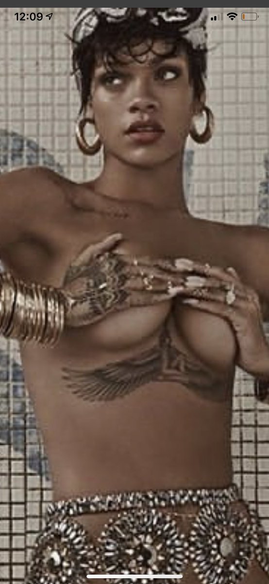 13. Rihannas tattoos include Isis and a Nefertiti.  #Rihanna  #Tatoos  #Illuminati  #Isis  #nefertiti