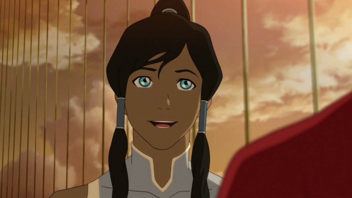 when we meet her again, her fight with vaatu had caused an energy wave- and like that, korra singlehandedly brought back the airbenders. she quickly vows to help tenzin find the new airbenders, crossing the world to find them.