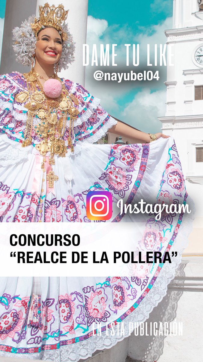 danzaspanama's tweet photo. Vota en el instagram @nayubel04 por esta imagen en el Concurso Realza la Pollera de @MiCulturaPma https://t.co/QQYUMvZiOn