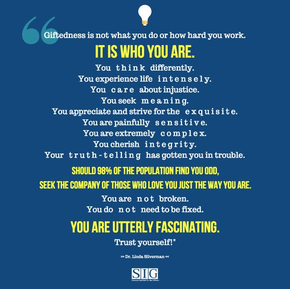 For all my fabulous gifted friends! 🥰
