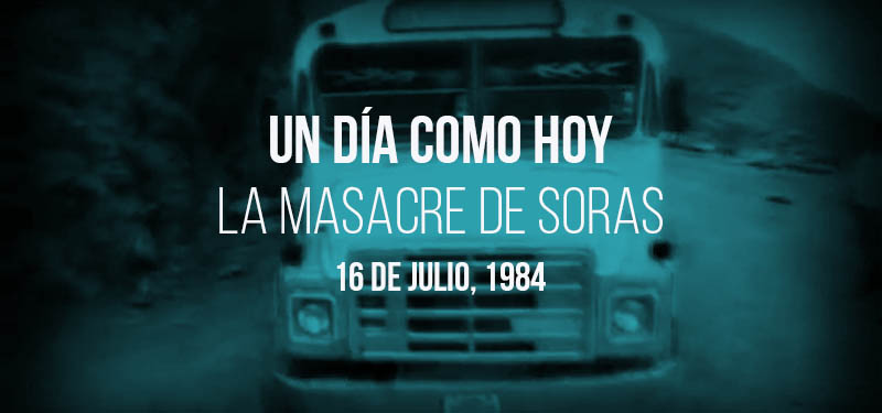 LUMoficial's tweet photo. #UnDíaComoHoy 16 de julio, 1984. La masacre de #Soras (Sucre, Ayacucho). Más de 100 personas fueron asesinadas en el recorrido de una "caravana de la muerte" perpetrada tras el secuestro senderista de un bus interprovincial de la empresa de transportes Cabanino. (1/2) https://t.co/xs9o0SweUr