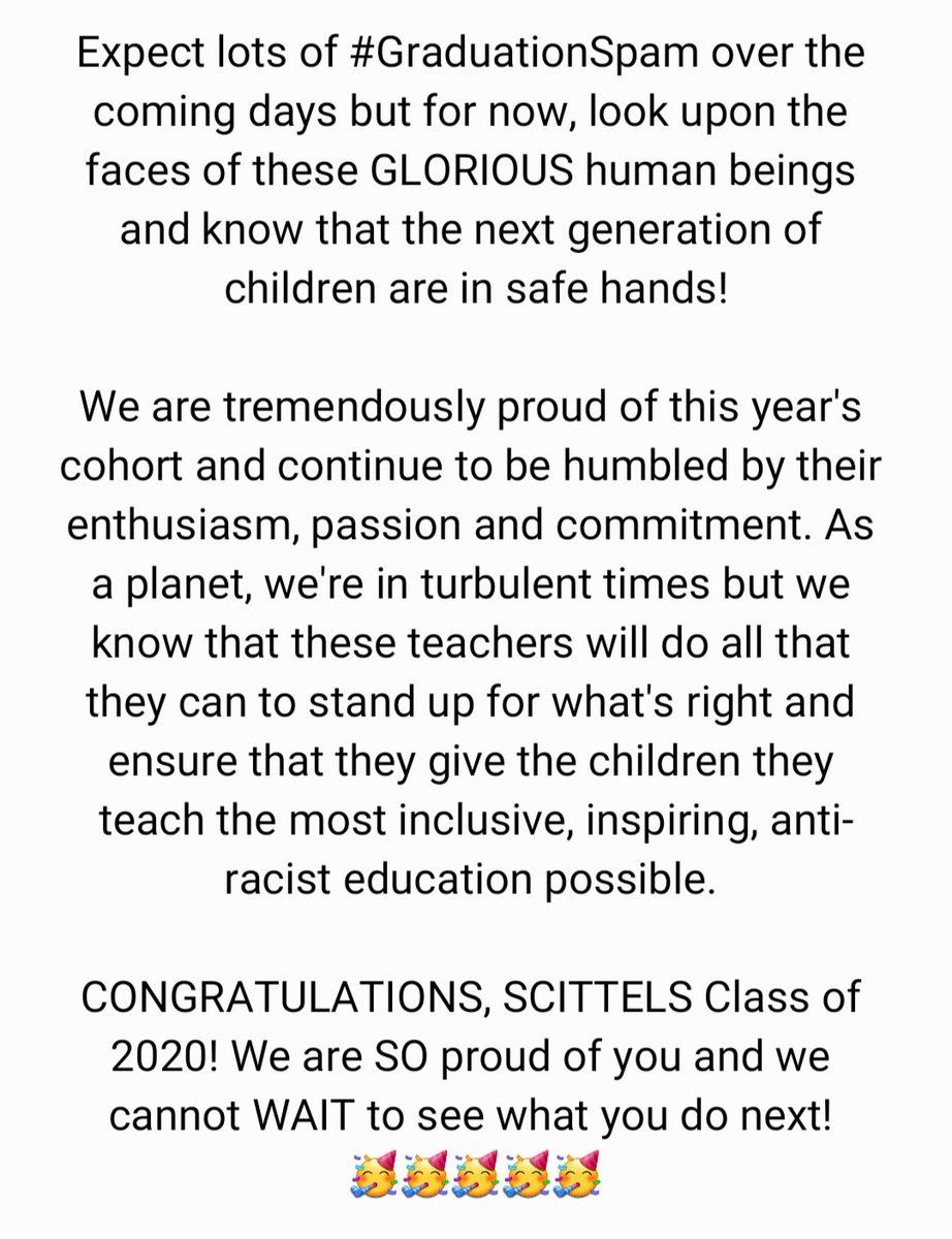ScittelsSchool's tweet photo. CONGRATULATIONS!!!
#NewlyQualifiedTeachers #TeacherTraining #GetIntoTeaching #TrainToTeach #BestJobInTheWorld #EastLondon #InclusiveTeaching #DiverseCommunity #AntiRacism #ProRespect https://t.co/EwzWFMcEN0