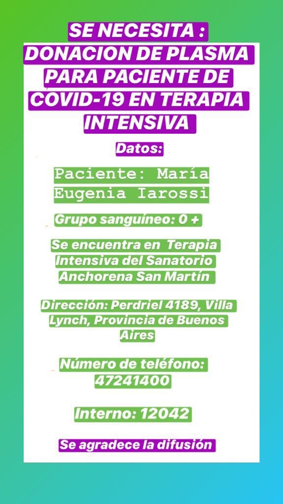 valenrossini_'s tweet photo. POR FAVOR DIFUNDIR, ES LA MAMÁ DE UNA AMIGA. (No les cuesta nada dar fav o rt) https://t.co/nAt5qwu4zN