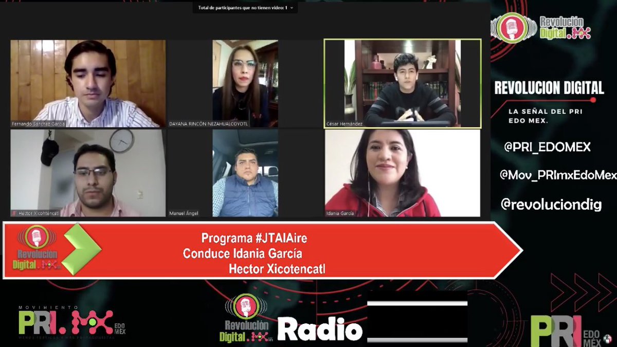 JuventudMetepec's tweet photo. ¡Increíble Programa de #JTAlAire el día de ayer!💯
Gran participación de Nuestro Dirigente Municipal @csarher11316837 agradecemos la invitación de nuestra Dirigente Estatal de la Juventud Territorial Edo Mex Idania García Salgado y a nuestro Secretario General Héctor Xicohténcatl https://t.co/1hhaUUqdKk