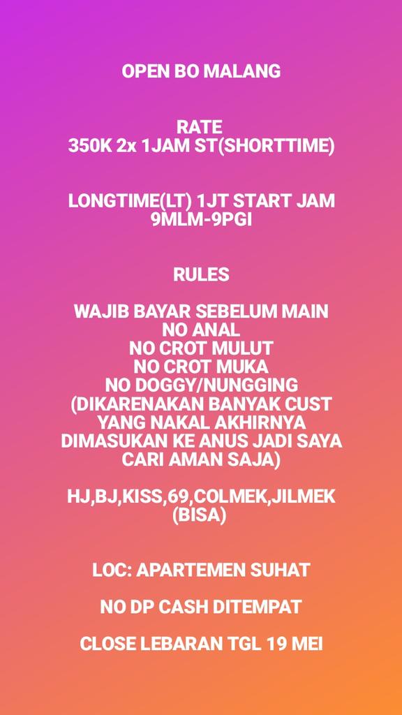 malangavain's tweet photo. OPEN YA BEIB SLOT GA BANYAK CUS WA 089516587232
#AVAILMALANG
#OPENMALANG
#BOMALANG
#BBWMALANG
#INCLUDEROOMMALANG
#IncludeMalang 
#bispakmalang
#malangbo
#malangopen https://t.co/LofHlTwWAE