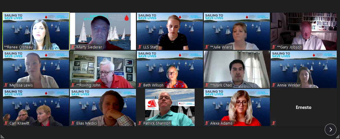 From tonight's San Francisco Leukemia Cup Regatta Virtual Kickoff. Thank you to national chairman emeritus Gary Jobson and all speakers for their inspirational messages.