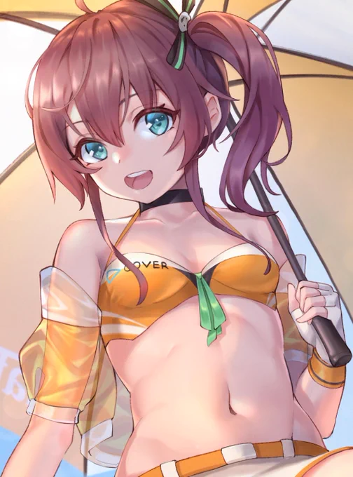 Your cutie in race queen outfit! #祭絵 