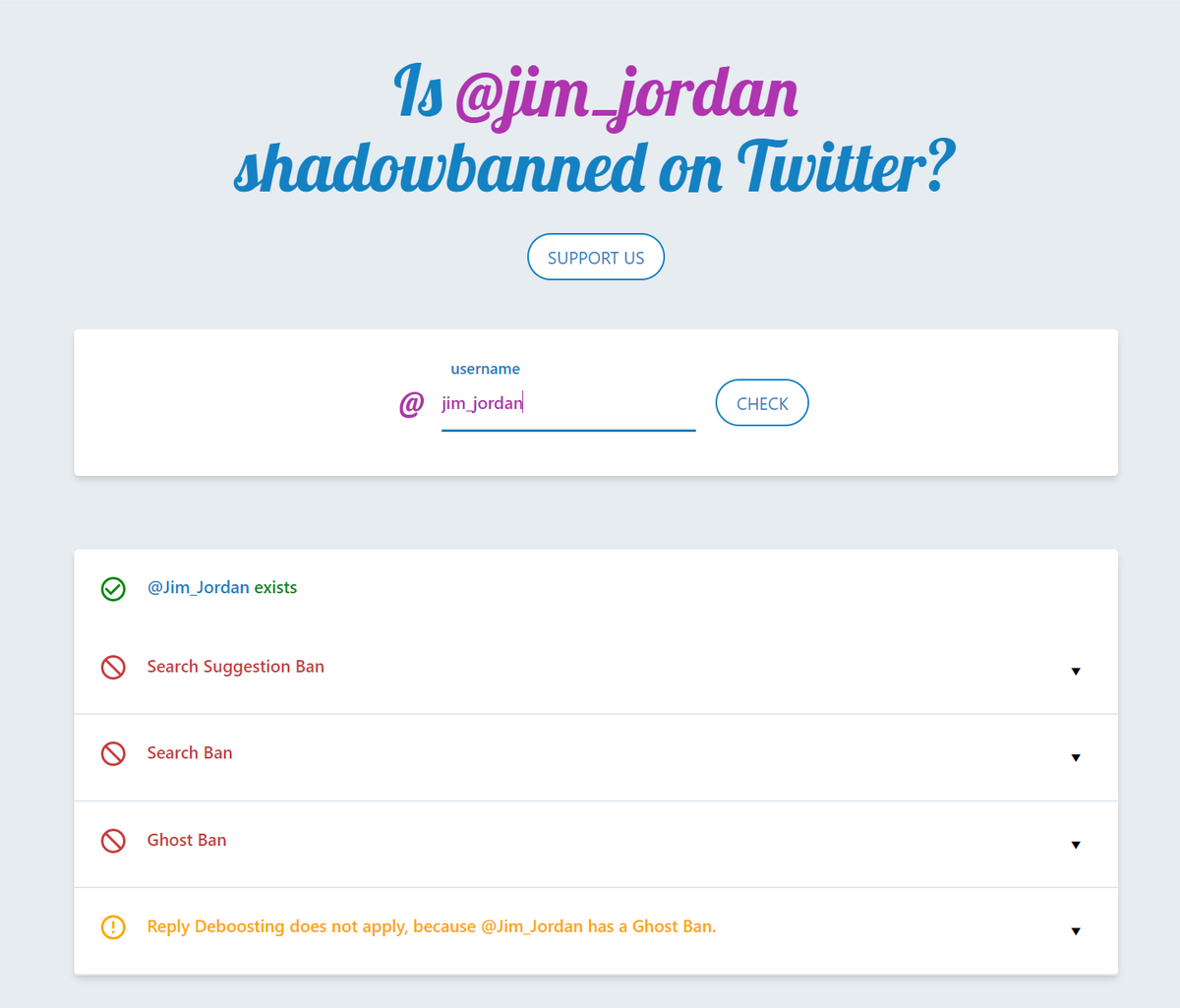 Update, JudiciaryGOP isn't locked out of their account anymore and they are no longer ghost banned. Jim Jordan is still locked out and still ghost banned. Looks like Twitter ghost banned accounts they locked out after the hack.