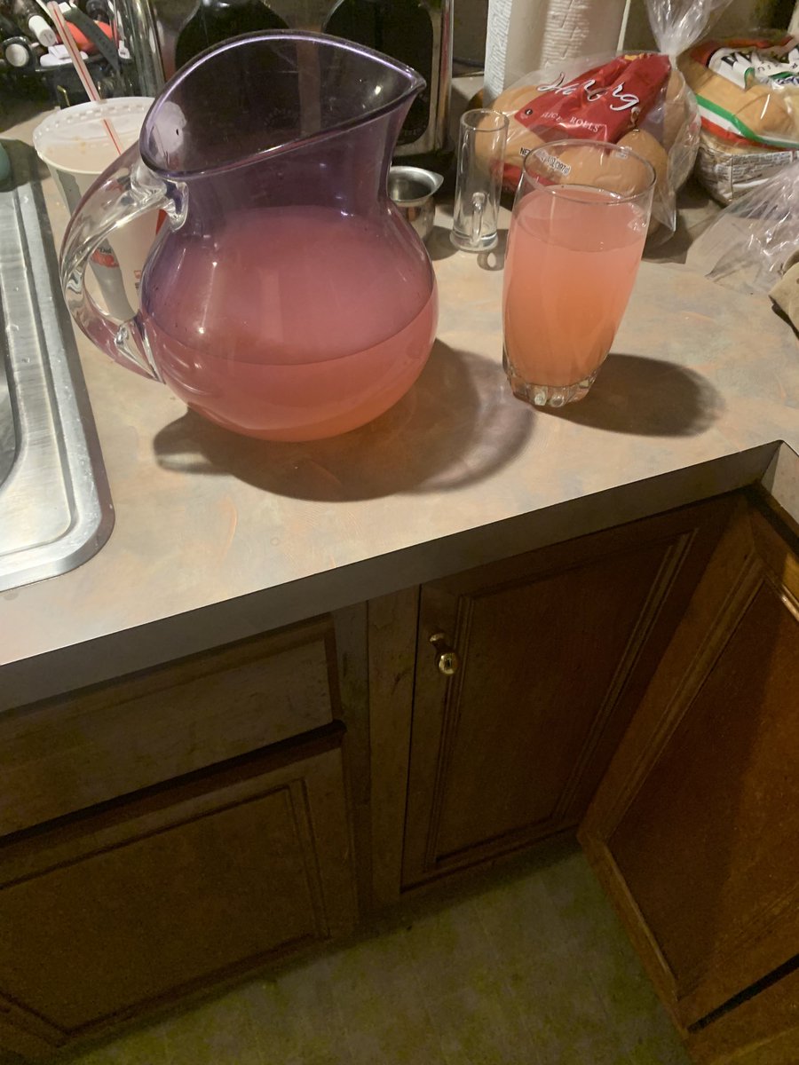 TonyTweetsStuff's tweet photo. I have made pink lemonade from kook aid #koolaid #thewave #YOLO https://t.co/swpGCZOwR5
